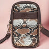 Classic Brown Snake Sling Mobile bag for women