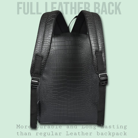 FESTIVE OFFER | Buy 1 Get 1 Free Sling | Black Croco Backpack and white Croco Leather Sling Crossbody Bag.