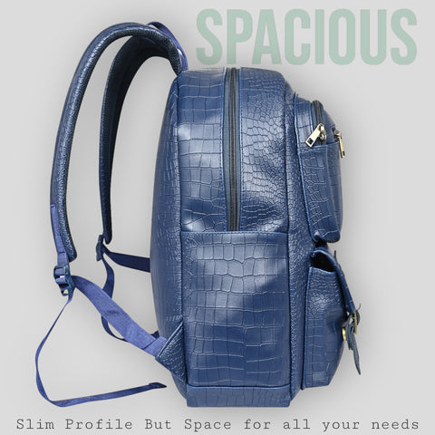FESTIVE OFFER | Buy 1 Get 1 Free Sling |Blue Croco Backpack and White Croco Leather Sling Crossbody Bag.