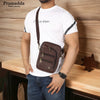 Trendy Brown 7 zip sling Bag for men