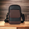 Classic Black Dual Tone Tokyo Mobile Sling Bag For Men Women.