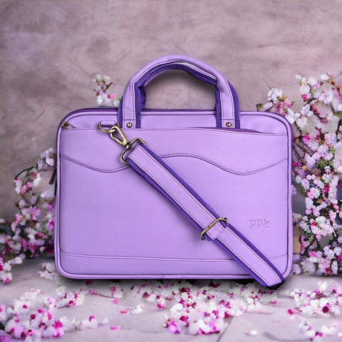 Gorgeous Lilac office Laptop Messenger Bag For Women