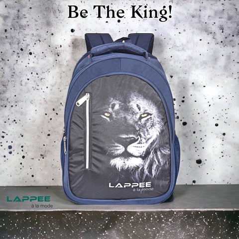 Lappee LION Trendy DarkBlue Casual Backpack with Rain Cover for Boys Bagpack for College, Office, School,Travel.