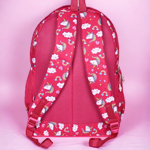 Stylish pretty pink Printed backpack for Girls For School, College, Office, Travel.