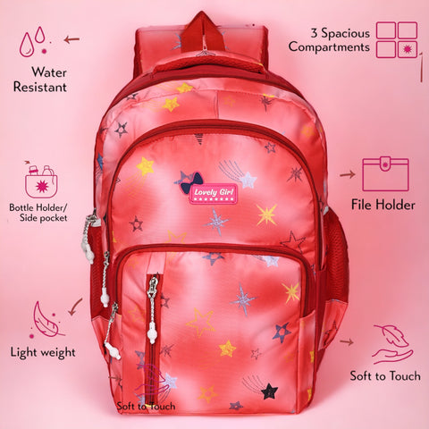 Elegant Printed Backpack for girls for Office, College, School, Travel.