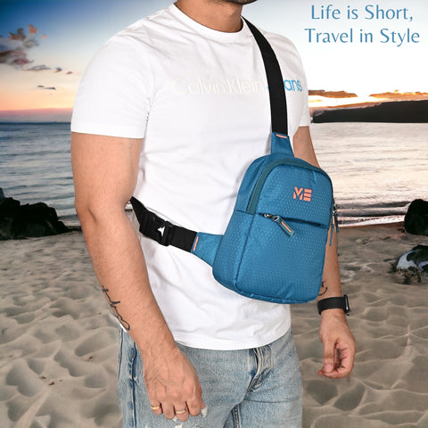ME PACK BY Pramadda Chest Bags ( Elegant Blue )