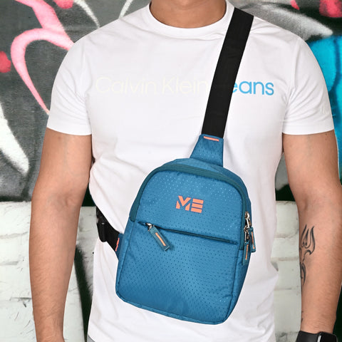 ME PACK BY Pramadda Chest Bags ( Elegant Blue )