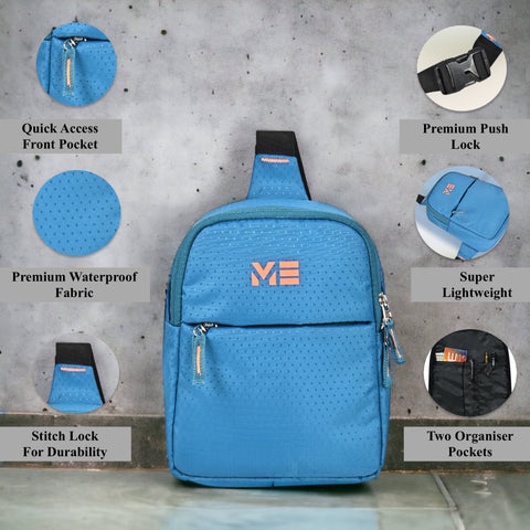 ME PACK BY Pramadda Chest Bags ( Elegant Blue )