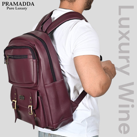 FESTIVE OFFER | Buy 1 Get 1 Free Sling | Wine Milan Backpack and Black Croco Leather Sling Crossbody Bag.