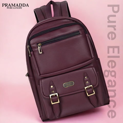 FESTIVE OFFER | Buy 1 Get 1 Free Sling | Wine Milan Backpack and Black Croco Leather Sling Crossbody Bag.