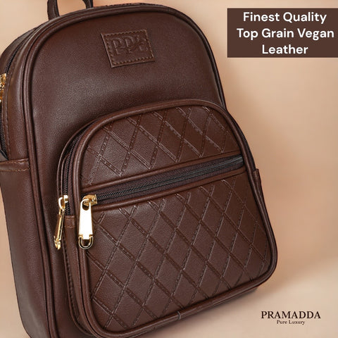 Mocha Brown Camila Backpack for Women