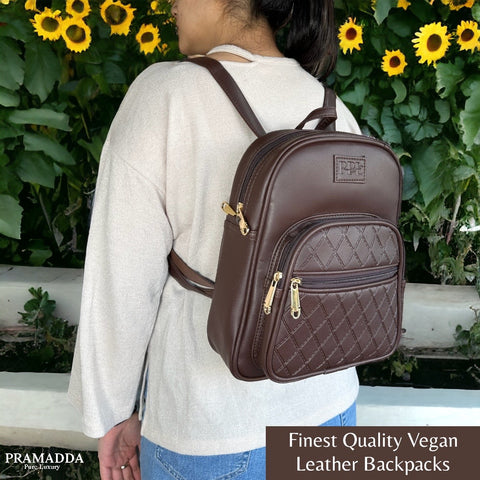 Mocha Brown Camila Backpack for Women