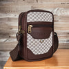 Swiss Chocolate Brown Crossbody Sling Bag For Men