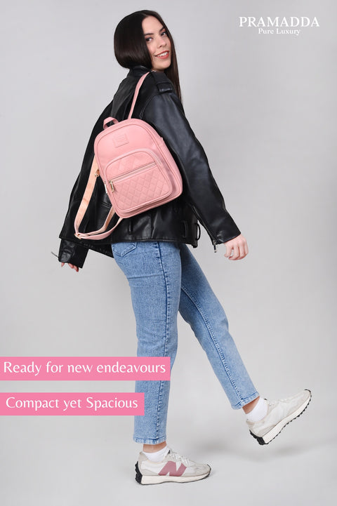 Cute Pink Camila Backpack for Women