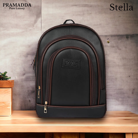 Bold Black Stella Compact Backpack for Women