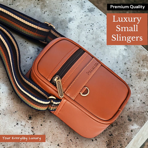 Royal Tan Boss mobile sling bag for Men