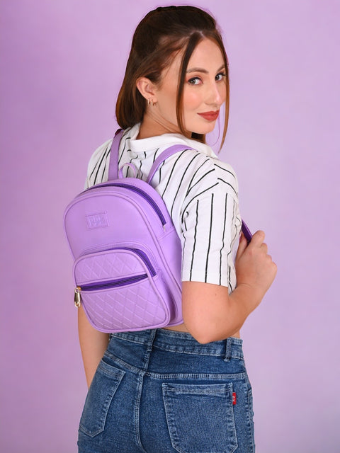 Gorgeous Lilac Compact Camila Backpack for Women