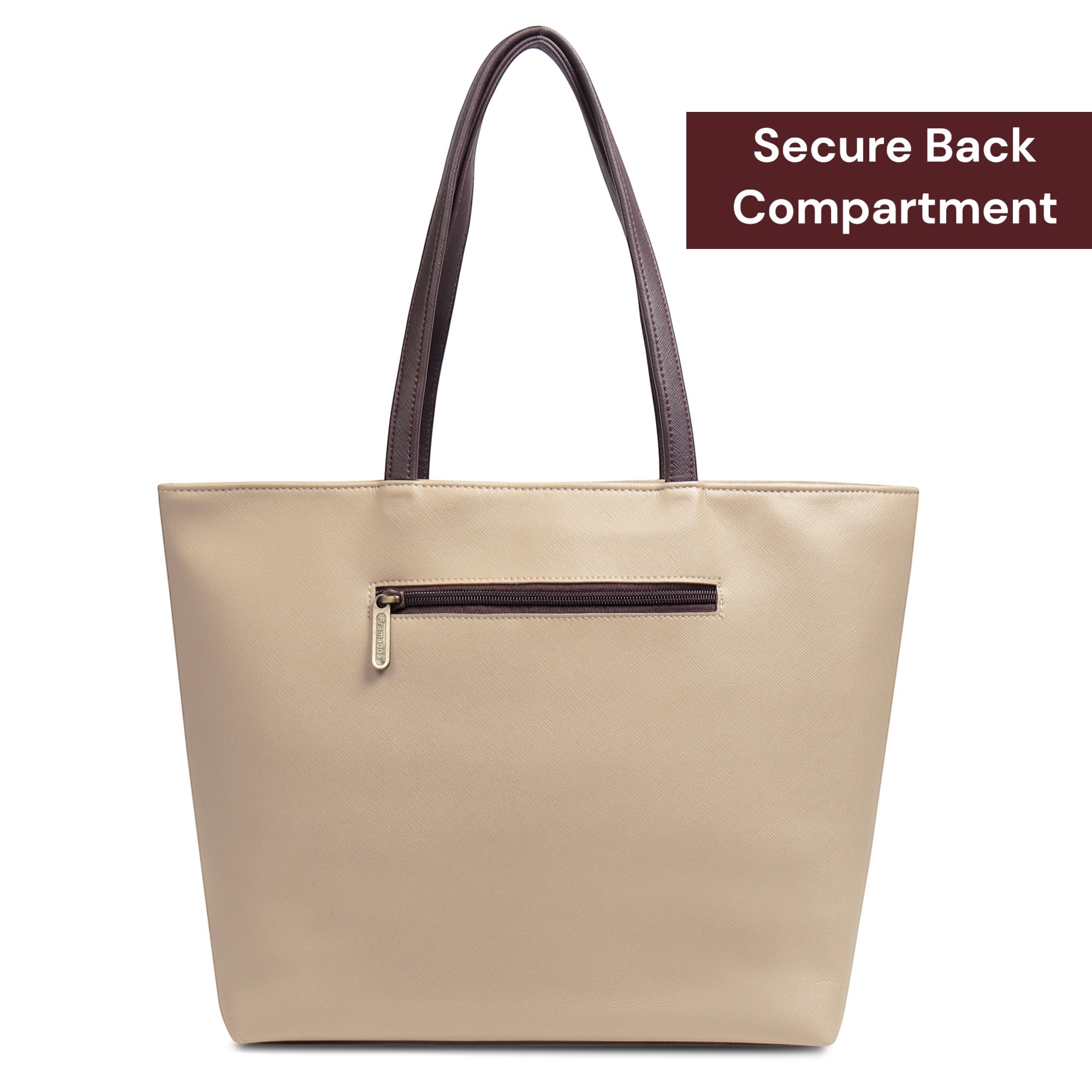 Fiona Croco Tote Bag with Dona Croco Sling Combo. (Beige & Brown)
