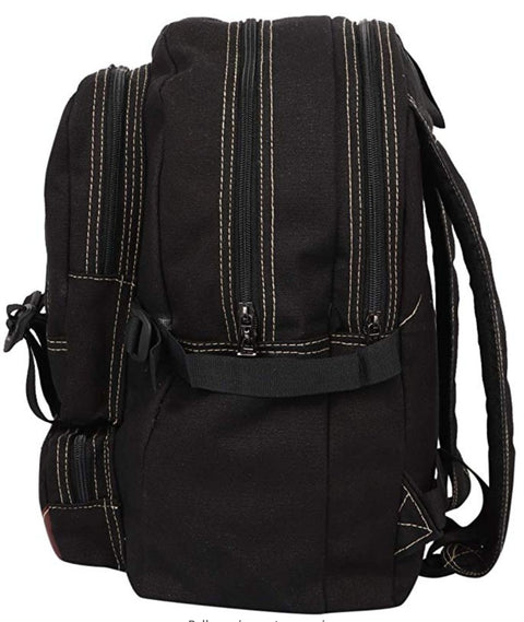 Lappee Canvas Black Trendy Backpack for men and women For Office, college, School.