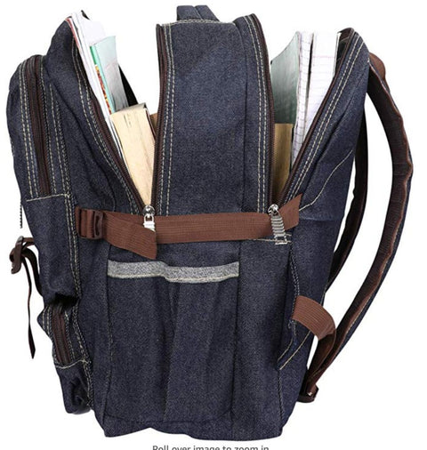 Lappee Canvas Stylish Denim Backpack for men and women For Office, college, School.