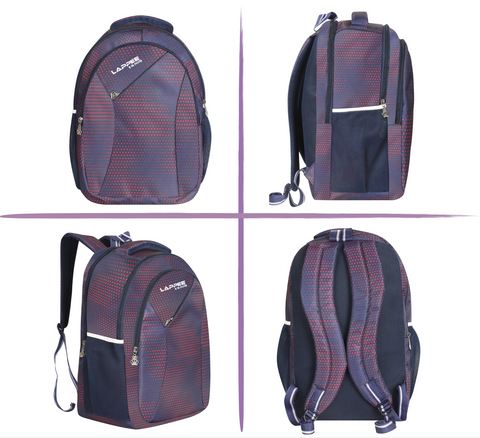 Lappee Printed Dark Blue Casual Girls Backpack 36L | School College Office Travel.