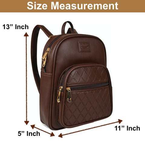 Mocha Brown Camila Backpack for Women