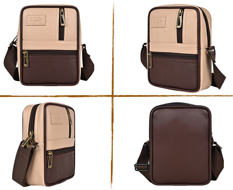 Royal Beige Benjamin Sling Bag for Men Travel Side Crossbody Bag