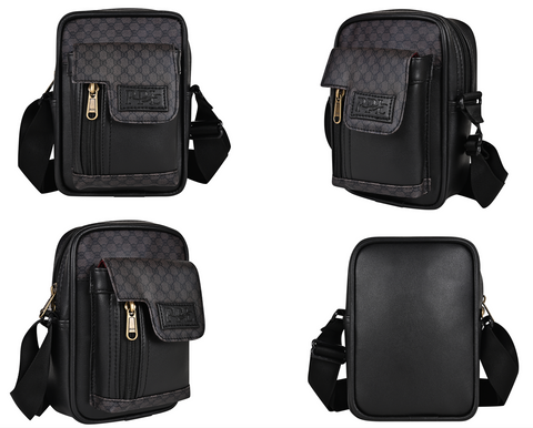 Oxford Elegant Black Crossbody Sling Bag for Men