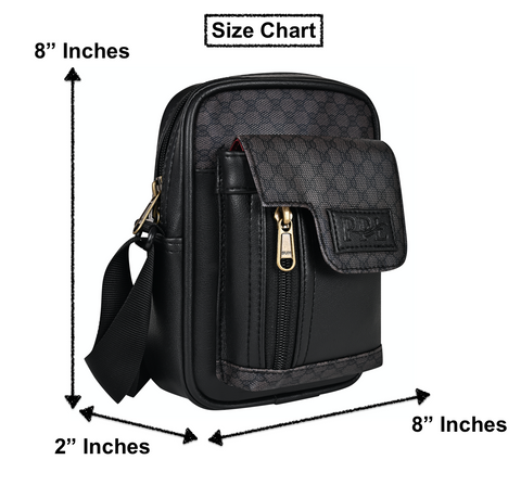 Oxford Elegant Black Crossbody Sling Bag for Men