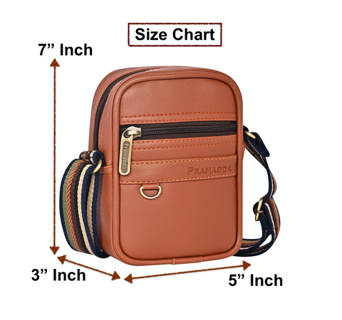 Royal Tan Boss mobile sling bag for Men