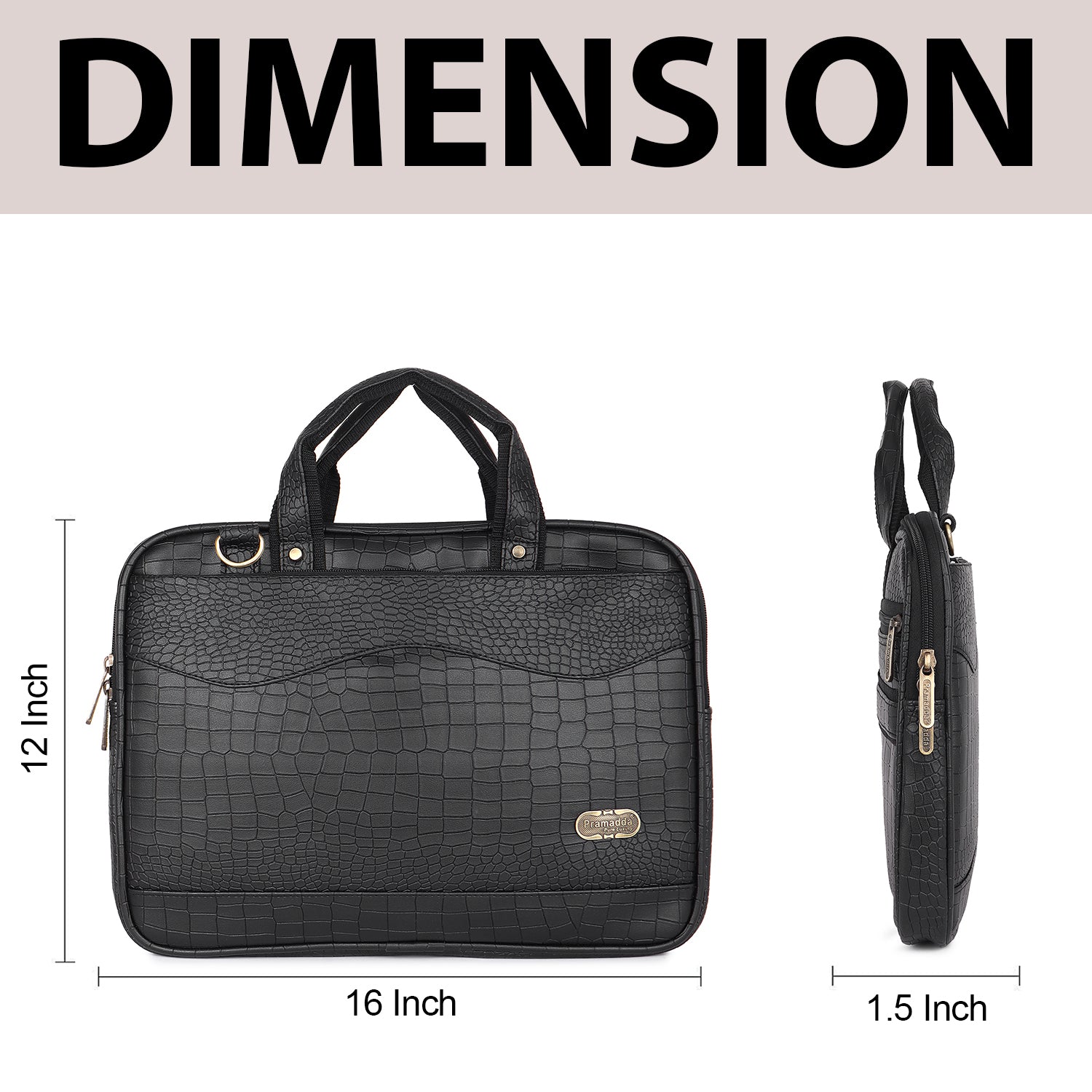 Classic Black Pablo Laptop Messenger