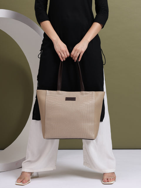 Fiona Tote in Royal Beige