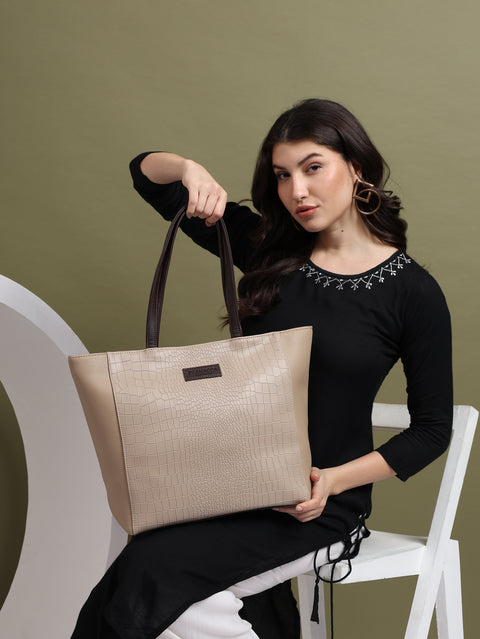 Fiona Tote in Royal Beige