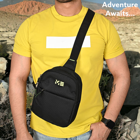 ME PACK BY Pramadda Chest Bags ( Classic Black )