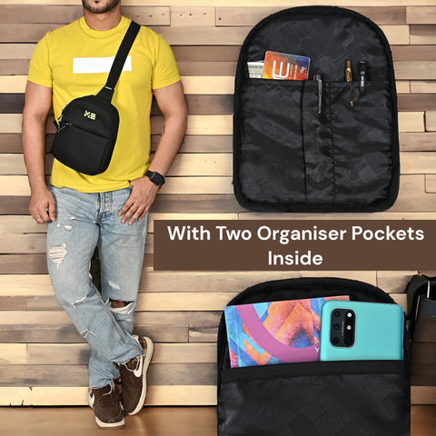 ME PACK BY Pramadda Chest Bags ( Classic Black )