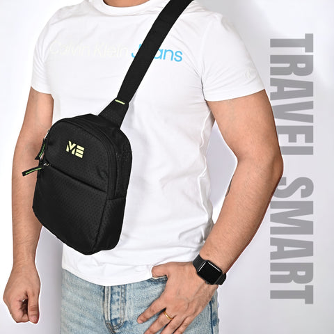 ME PACK BY Pramadda Chest Bags ( Classic Black )
