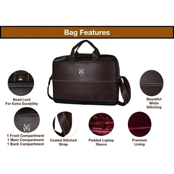 Unisex Leo Laptop Messenger Bag For Office, College, Travel.