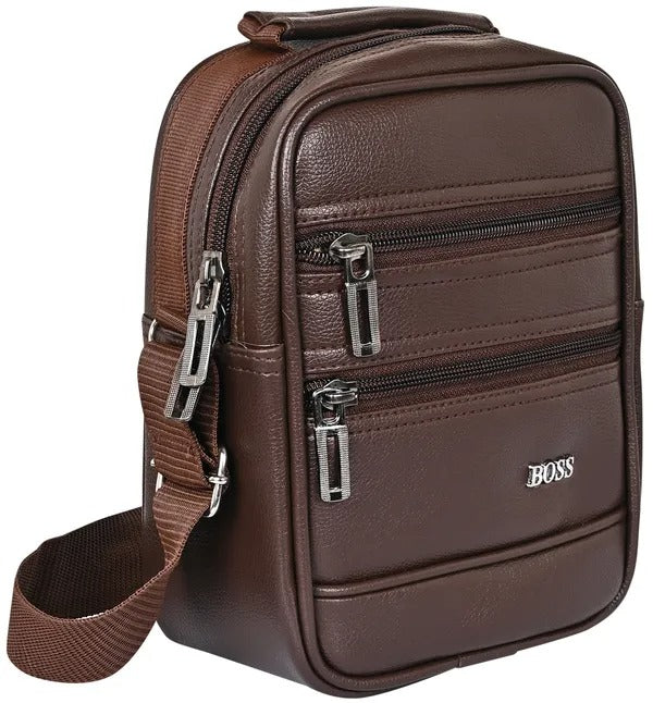 Tourister Vegan Leather Sling Bag For Men Travel