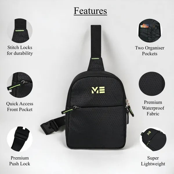 Multicolor Trendy Chest Bags For Men And Women