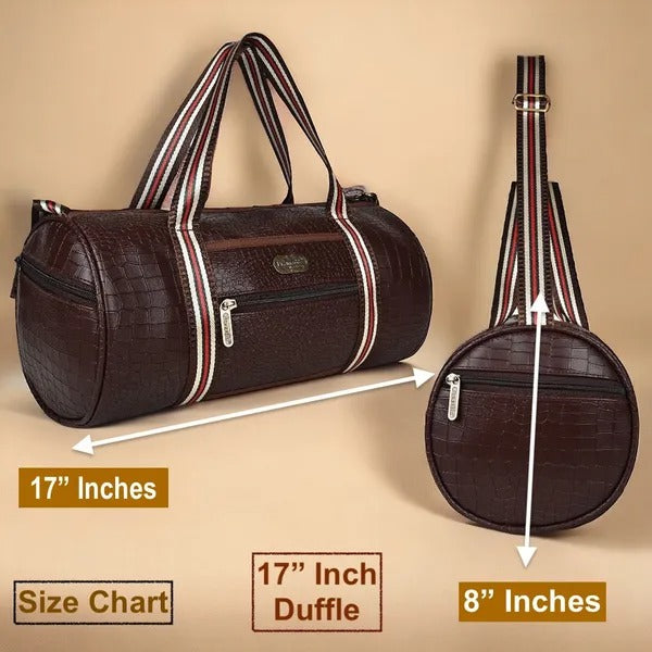 Thor Vegan Leather Duffle Bag For Men And Women