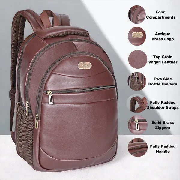 Berlin Leather Backpack For Men & Women