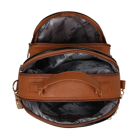 Elegant Chocolate Brown Dorry crossbody Sling Bag For Women