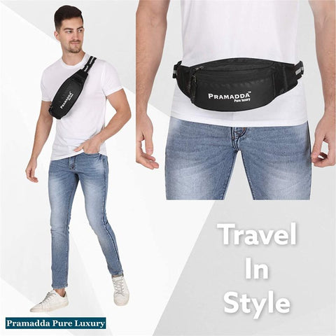 Pramadda Pure Luxury Waist Pouch Bag | Crossbody Bag | Unisex Fanny Bag