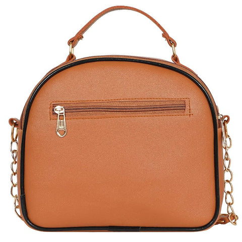 Elegant Chocolate Brown Dorry crossbody Sling Bag For Women