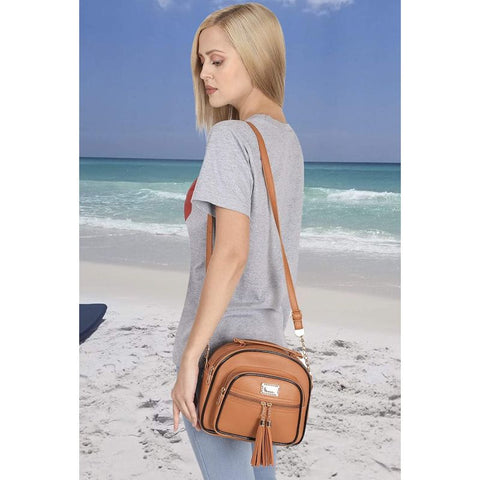 Elegant Chocolate Brown Dorry crossbody Sling Bag For Women