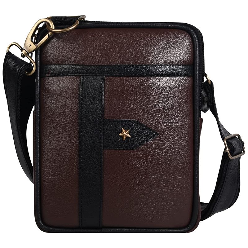 Pramadda Pure Luxury Italian Croco Vegan Leather Sling Bag For Men Women  Travel, Stylish Mobile Side Crossbody Messenger Bag, Passport Documents  Bags