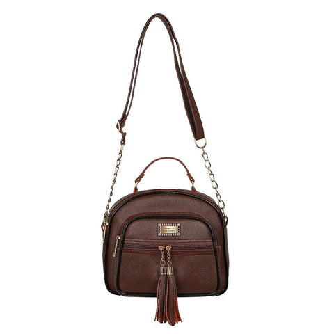 Elegant Chocolate Brown Dorry crossbody Sling Bag For Women
