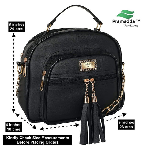 Elegant Chocolate Brown Dorry crossbody Sling Bag For Women
