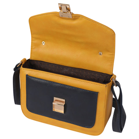 Elegant Yellow Rachel Purse For Women.