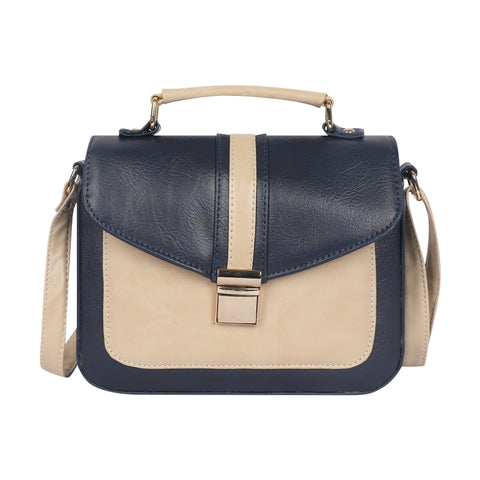 Elegant Navy Blue Rachel Mobile Sling Bag for women